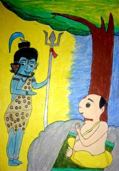 Lord Shiva Painting by Sargun Maini