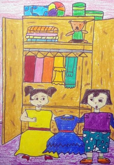 My Wardrobe, painting by Sargun Maini