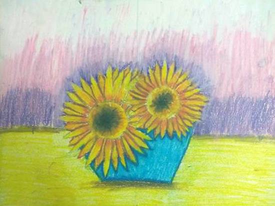 Painting by Toshani Mehra - Flowers