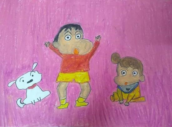 Shinchan, painting by Toshani Mehra