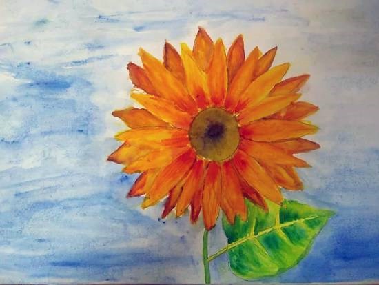 Flower, painting by Toshani Mehra