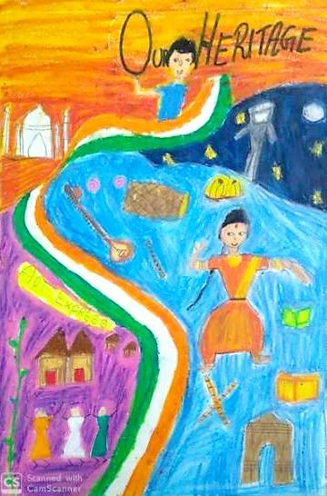History and heritage, painting by Toshani Mehra