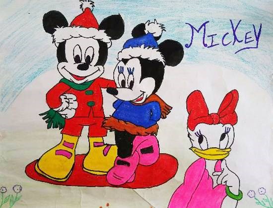 Micky, painting by Harpreet Kaur