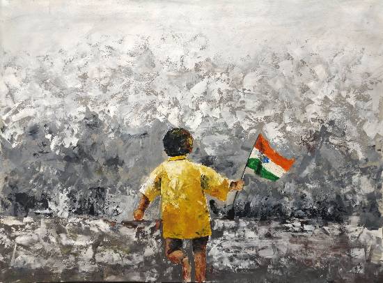 Painting  by Amita Rajender Saroya - Untitled - 1