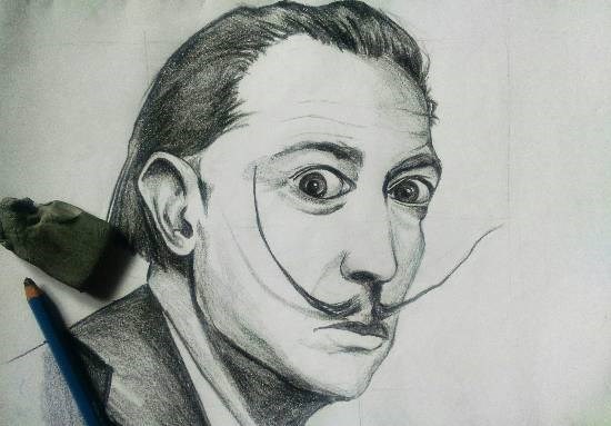 Dali, painting by Amita Rajender Saroya