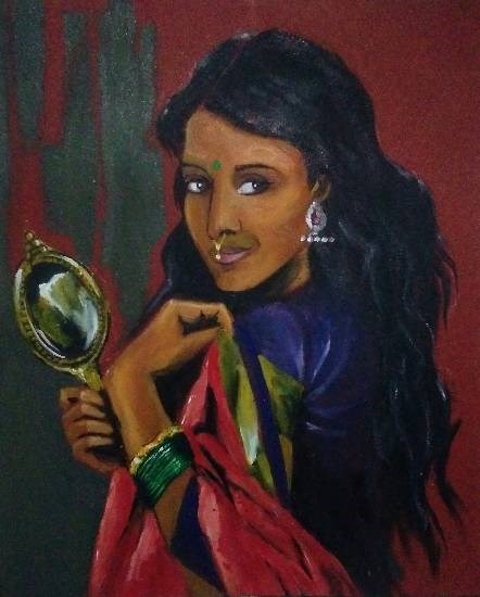 Untitled - 3, painting by Amita Rajender Saroya