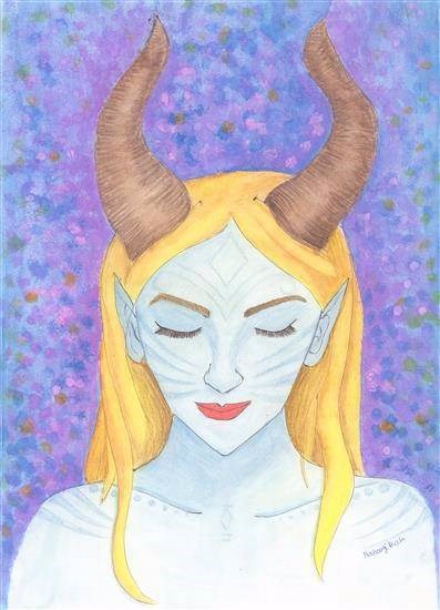 Woman, painting by Naisargi Parag Buch