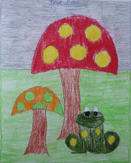 Painting  by Navya Harendra Mishra - Frog