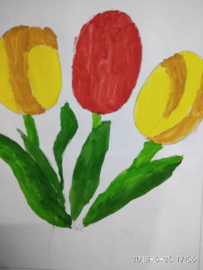 Painting  by Navya Harendra Mishra - Tulip