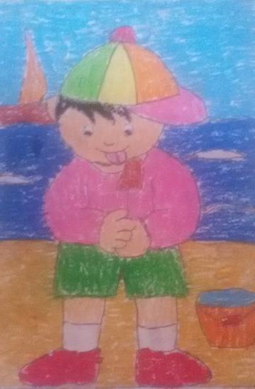 Painting by Navya Harendra Mishra - Boy