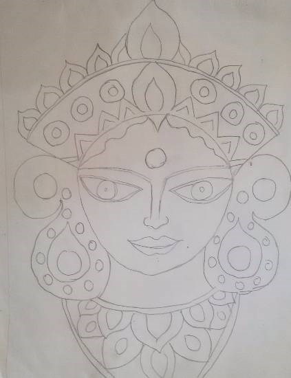 Devi, painting by Navya Harendra Mishra