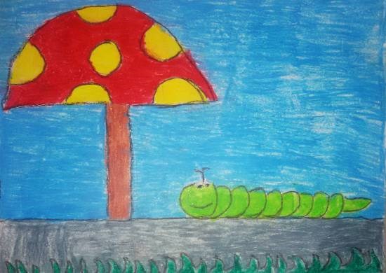 Mushroom, painting by Navya Harendra Mishra