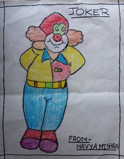 Joker, painting by Navya Harendra Mishra