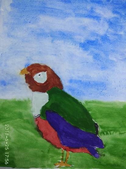Bird, painting by Navya Harendra Mishra