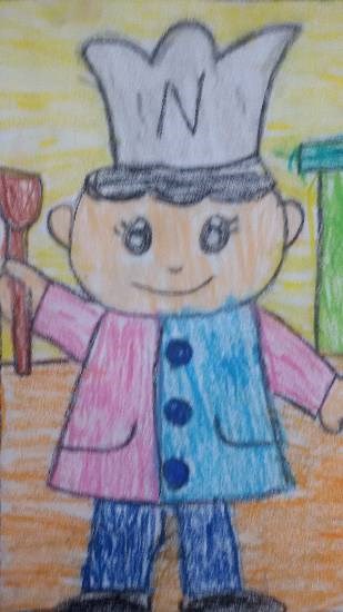 Chef, painting by Navya Harendra Mishra