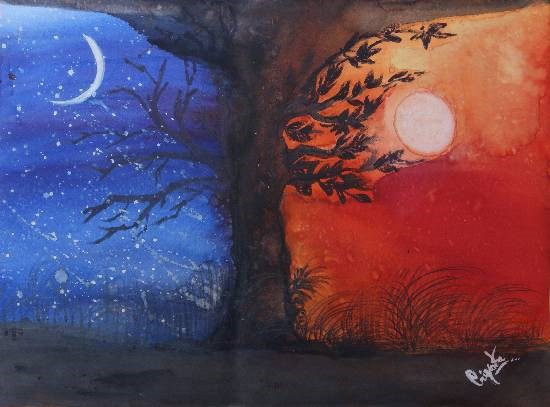 Untitled, painting by Priyanka Arvindbhai Patel