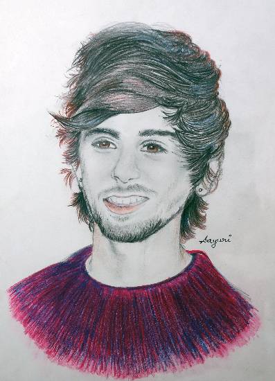 Painting by Sayuri Sunil Bhanap - Zayn Mallik