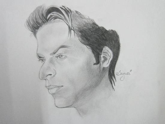 Shah Rukh Khan, painting by Sayuri Sunil Bhanap
