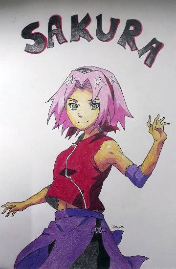 Sakura, painting by Sayuri Sunil Bhanap