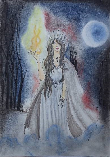 Hecates, painting by Snehal Ramdas Shirke