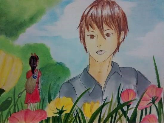 big or small its all relative, painting by Snehal Ramdas Shirke