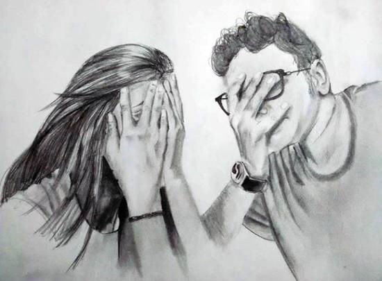 Potrait, painting by Snehal Ramdas Shirke