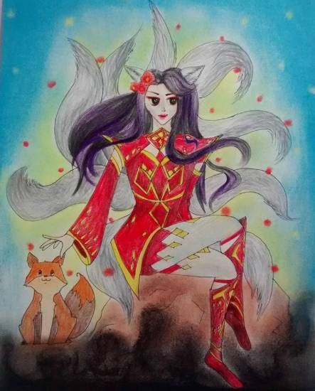 Kumiho, painting by Snehal Ramdas Shirke