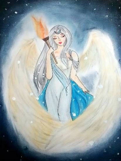 Selene, painting by Snehal Ramdas Shirke