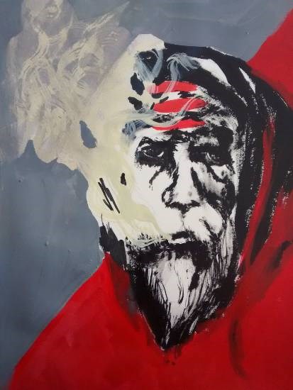 Aghori, painting by Snehal Ramdas Shirke