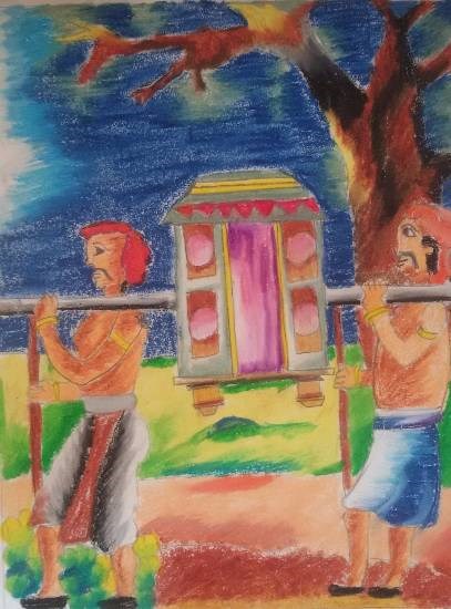 Doli, painting by Nilesh Harendra Mishra