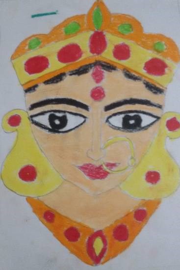 Devi, painting by Nilesh Harendra Mishra