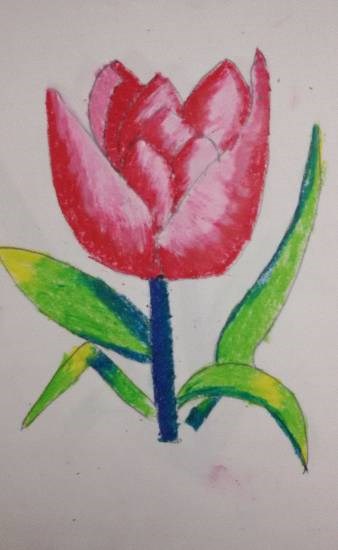 Tulip, painting by Nilesh Harendra Mishra