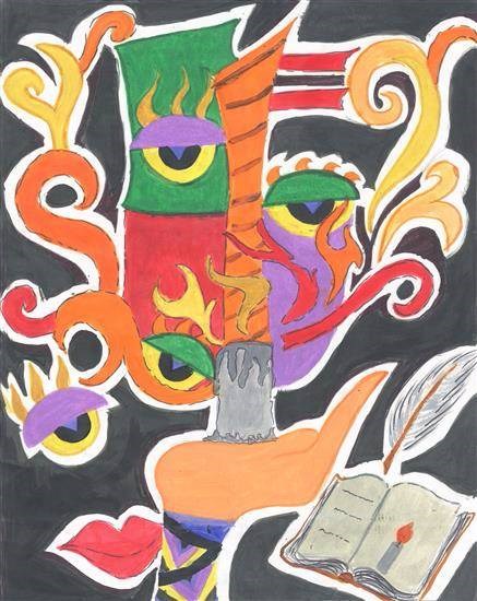 Abstract, painting by Pragya Amber Gupta