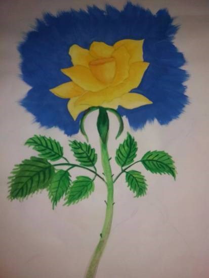 Rose, painting by Prathmesh Mahesh Bhalerao