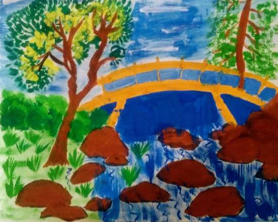 Painting  by Rishabh Ramaswamy Sundaram - Bridge