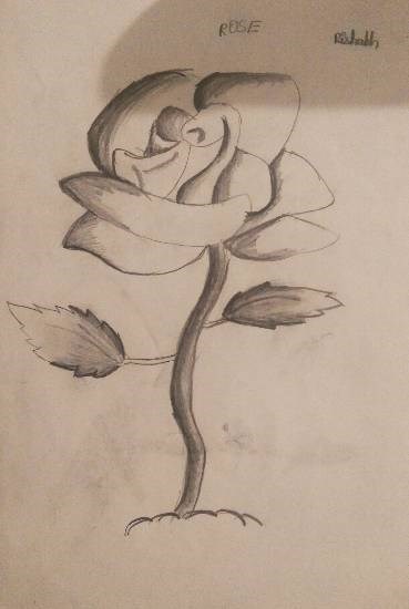 Rose, painting by Rishabh Ramaswamy Sundaram
