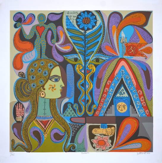 Prakriti, painting by Jyoti Bhatt