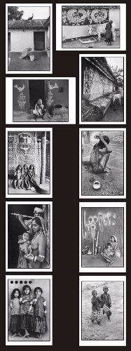 Village India, painting by Jyoti Bhatt