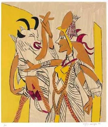 Untitled III, painting by K G Subramanyan