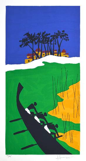 Folklore Kerala - VIII, Limited Edition Print by  Artist M F Husain