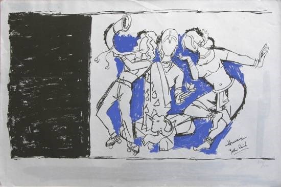 Yeh Kaun Sa Mod - VI, painting by M F Husain