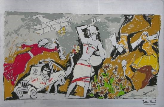Yeh Kaun Sa Mod - IV, painting by M F Husain