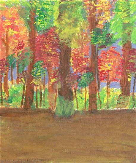 Forest, painting by Rujuta Amit Dixit