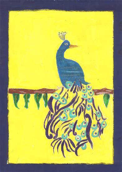 Painting  by Rujuta Harshal Lele - Peacock
