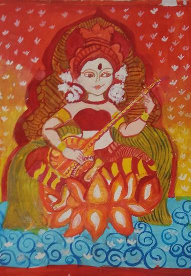 Painting  by Sahaj Sohi - Sarswati