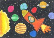 painting by Samruddhi Prashant Mullerpatan - Outer space