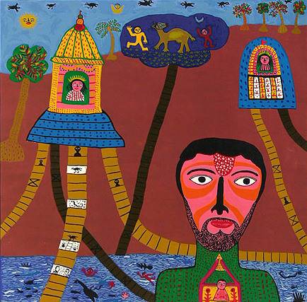 painting by Madhvi Parekh - Bhakta