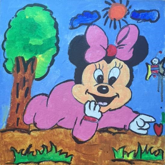 Minnie, painting by Shreya Aloke Isharani