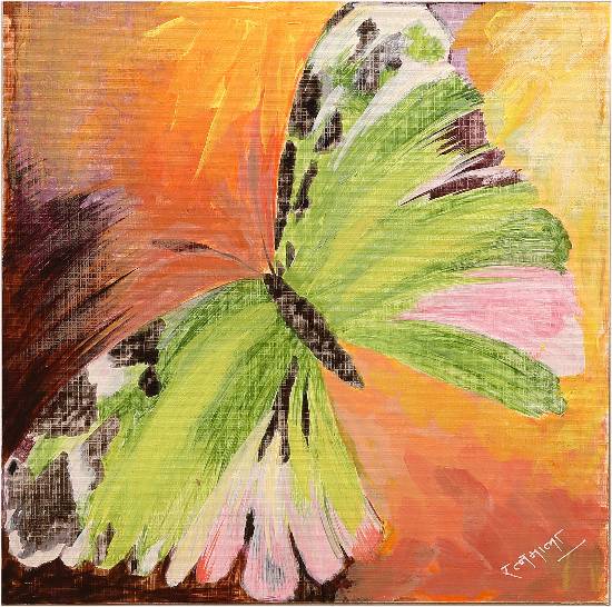 Butterfly, painting by Ratnamala Indulkar