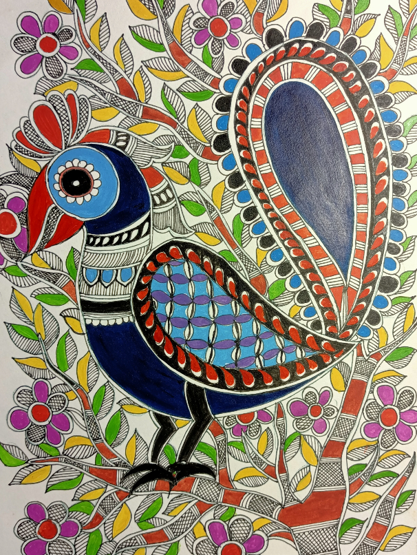 Painting  by Ratnamala Indulkar - Bird